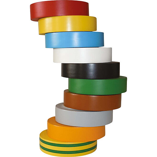 HellermannTyton PVC Isolierband-Set 15x10-PVC-MIX HTAPE-FLEX15 (VE10)